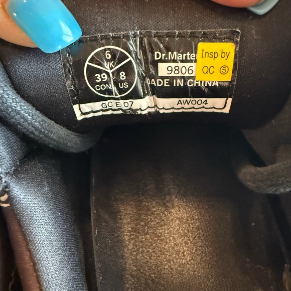 DR. MARTENS Vintage 9806 Brown Leather Chunky Oxford Platform Y2K Women’s Sz 8 - Picture 9 of 14